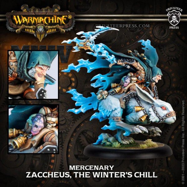 WARMACHINE—Zacchaeus, Winter’s Chill—Mercenary Character Solo