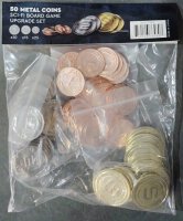 Metal Coin Board Game Upgrade Set SciFi Coins (50)