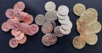Metal Coin Board Game Upgrade Set SciFi Coins (50)