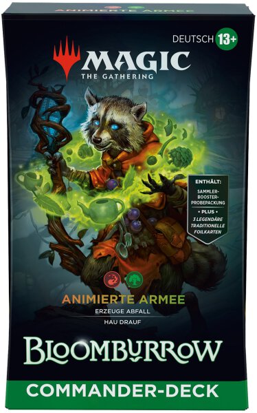 MTG - Bloomburrow Commander Deck: Animierte Armee (Rot,Grün) - (Deutsch)