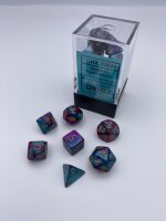 Gemini® Mini-Polyhedral Purple-Teal/gold 7-Die Set