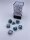 Gemini® Mini-Polyhedral Steel-Teal/white 7-Die Set