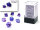 Nebula® Mini-Polyhedral Nocturnal™/blue Luminary™7-Die Set