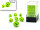 Vortex® Mini-Polyhedral Bright Green/black 7-Die Set