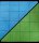 Battlemat™ 1” Reversible Blue-Green Squares (23½” x 26” Playing Surface)