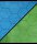 Battlemat™ 1” Reversible Blue-Green Hexes (23½” x 26” Playing Surface)