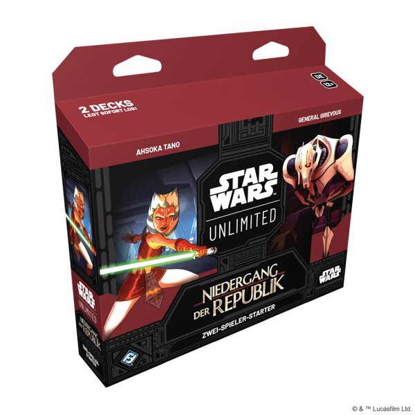 Star Wars: Unlimited – Niedergang der Republik (Zwei-Spieler-Starter) (deutsch)