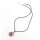 Removeable D20 Dice Holder Necklace with Random Sharp Resin D20s Silver