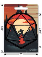 Young Dragon d20 Sticker
