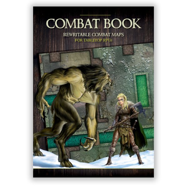 Combat Book 1 Fantasy Rewritable Combat Maps for Tabletop RPGs (english)