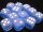 Dice Sets Blue/White Frosted 16mm d6 (12)