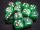 Dice Sets Green/Gold Vortex 16mm d6 (12)