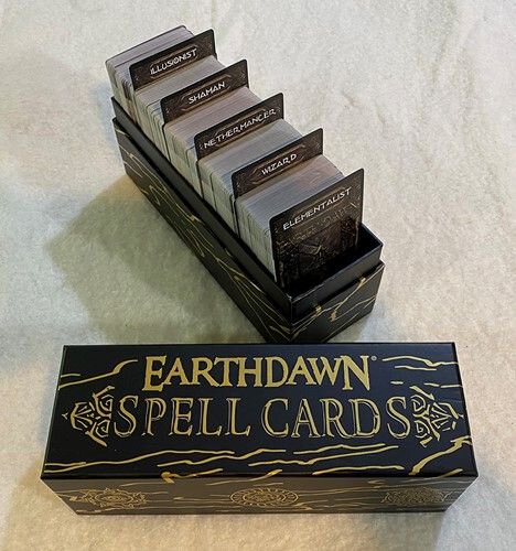 Earthdawn RPG Spell Card Collection Complete Set (english)