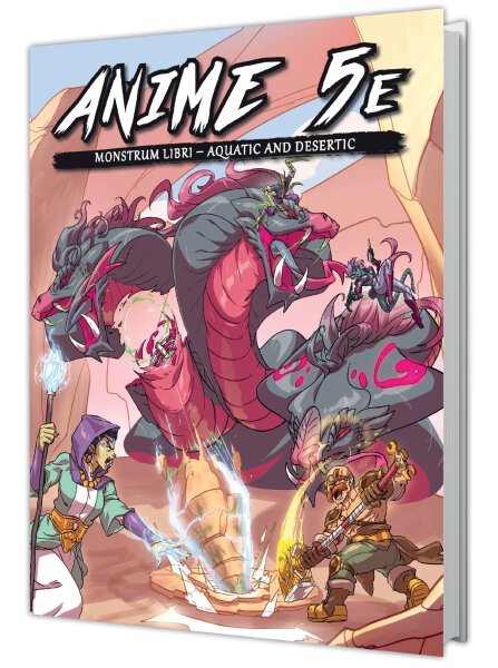 Anime 5E RPG Monstrum Libri Volume 2 Aquatic and Desertic