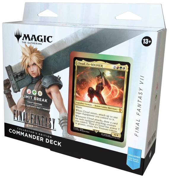MTG - Final Fantasy Collectors Commander Deck- Limit Break (Red, Green, White) - (English)