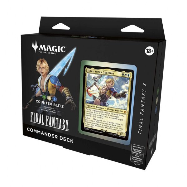 MTG - Final Fantasy Commander Deck- Counter Blitz (Green, White, Blue) - (English)