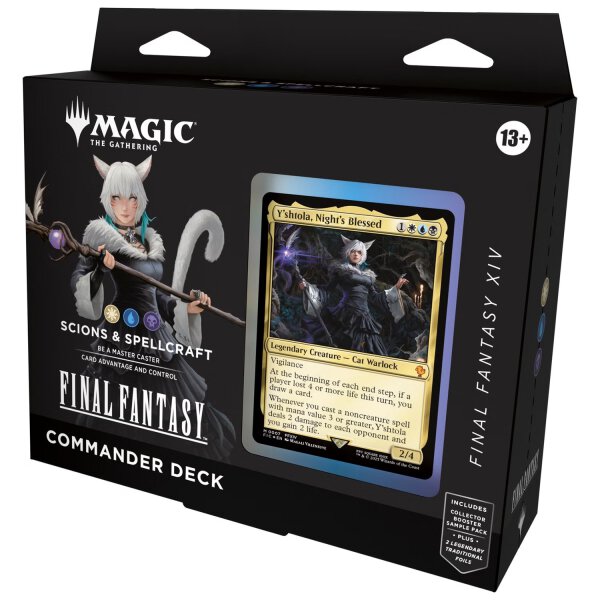 MTG - Final Fantasy Commander Deck- Scions & Spellcraft (White, Blue, Black) - (English)