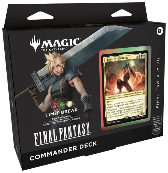 MTG - Final Fantasy Commander Deck- Limit Break (Red, Green, White) - (English)