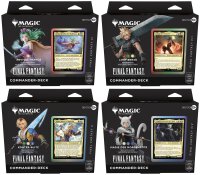 MTG - Final Fantasy Commander Deck Display (4 Decks) -...