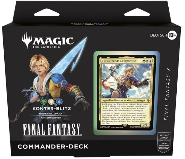 MTG - Final Fantasy Commander Deck- Konter Blitz (Grün, Weiß, Blau) - (Deutsch)