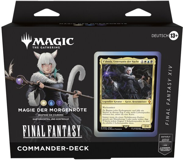 MTG - Final Fantasy Commander Deck- Magie der Morgenröte (Weiß, Blau, Schwarz) - (Deutsch)