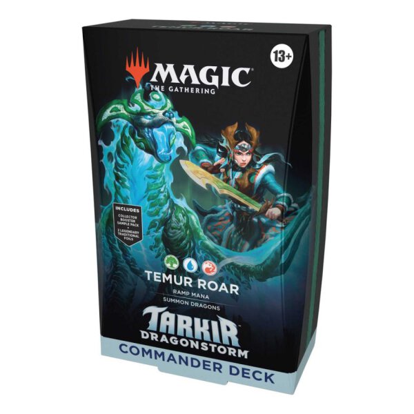 MTG - Tarkir: Dragonstorm Commander Deck- Temur Roar (Red, Blue, Green) - (English)