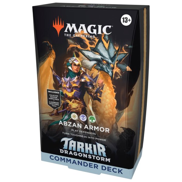 MTG - Tarkir: Dragonstorm Commander Deck- Abzan Armor (White, Black, Green) - (English)