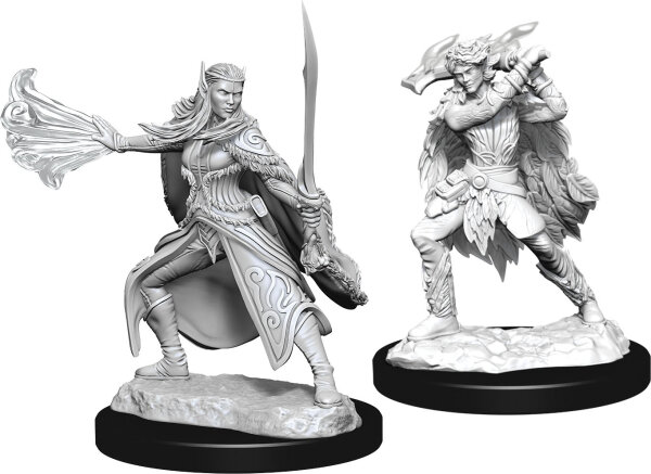 D&D Nolzurs Marvelous Miniatures W15 Winter Eladrin & Spring Eladrin