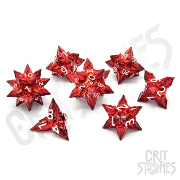 Banes Inferno Metal RPG Dice Set
