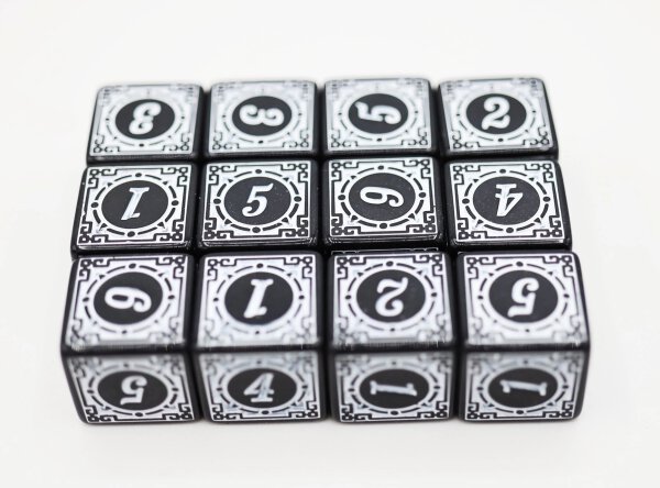 Magic Burst D6 Set White (12)