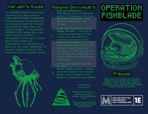 Mothership RPG Operation Fishblade
