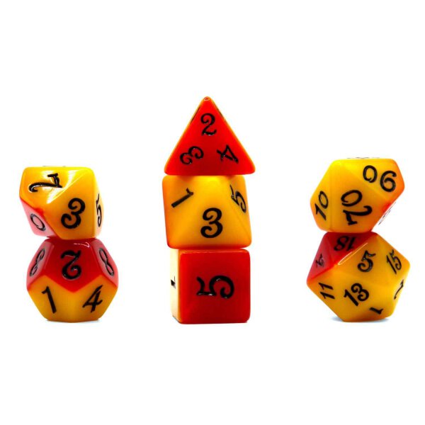 Würfelset Fable: Rumpelstiltskin (Gelb/Rot) (7)