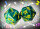 Vortex Malachite/yellow Countup&down d20