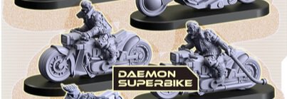 Cyberpunk Red Combat Zone Daemon Custom Superbike