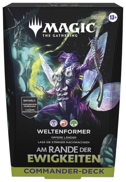 MTG - Am Rande der Ewigkeiten Commander Deck- Weltenformer (Schwarz, Rot, Grün) - DE