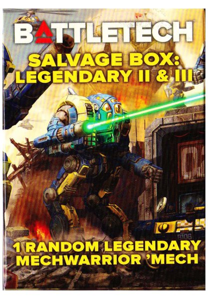 BattleTech Salvage Box Mercenaries Legendary II & III Booster