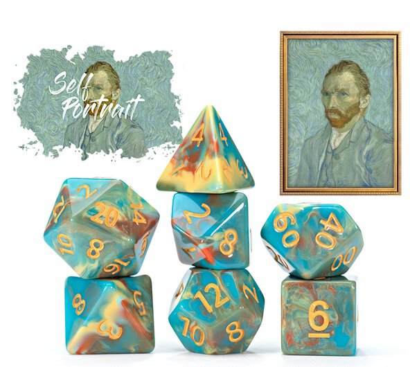 Van Gogh Dice Self Portrait