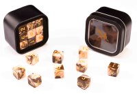 D6 Series 16mm Marble Chocolate & Cream (18)