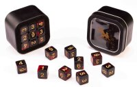D6 Series 16mm Marble Red & Black (18)