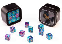 D6 Series 16mm Marble Pale Blue & Purple (18)