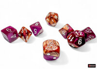 Gemini® Polyhedral Copper-Purple/white 7-Die Set...