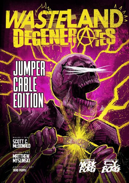 Mörk Borg/CyBorg RPG Wasteland Degenerates Jumper Cable Edition