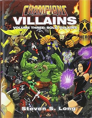 Champions RPG Champions Villains 3 Solo Villains