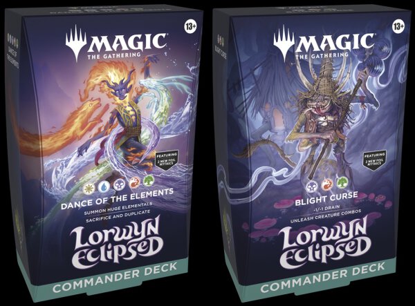 MTG - Lorwyn Eclipsed Commander Deck Display (4 Decks) - EN