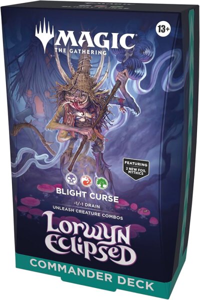 MTG - Lorwyn Eclipsed Commander Deck Blight Curse (Black, Red, Green) - EN