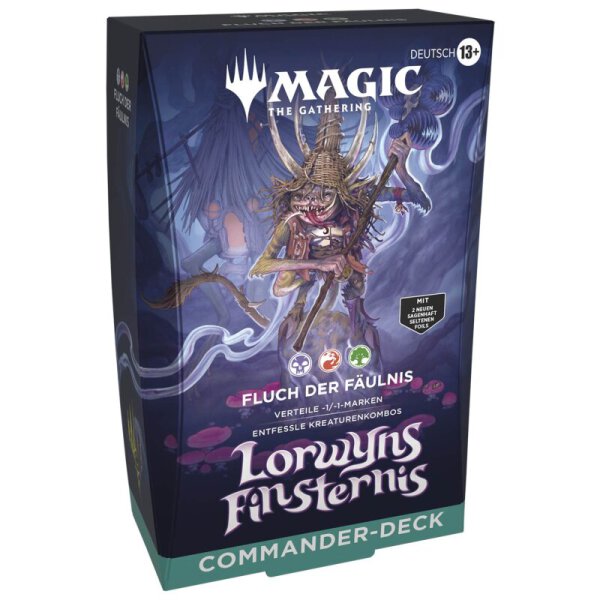 MTG - Lorwyns Finsternis Commander Deck Fluch der Fäulnis (Schwarz, Rot, Grün) - DE