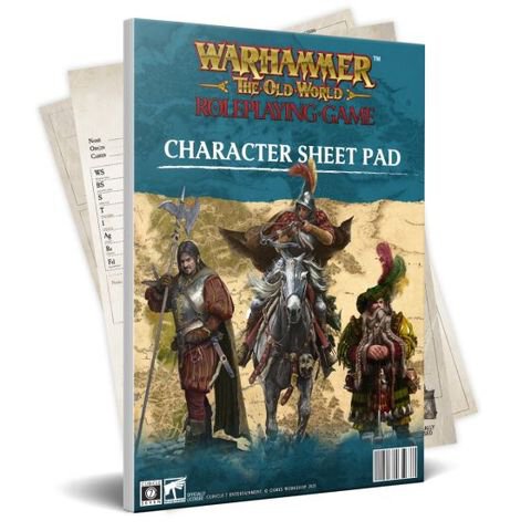 Warhammer the Old World Roleplaying Game Character Sheet Pad