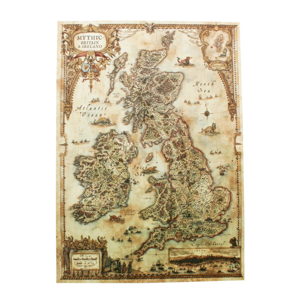 Vaesen Mythic Britain A3 Velvet Map (english)