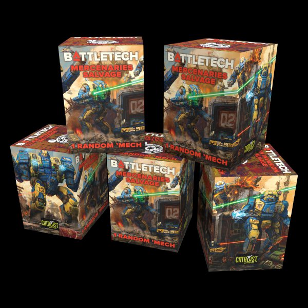 BattleTech Salvage Box Mercenaries Display (9)