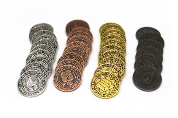 Echoes of Emperors Metal Resource Coins (36) (english)